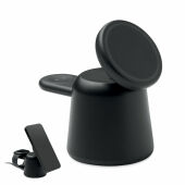 SIMPA - 3-in-1 draadloze oplader 15W - Zwart