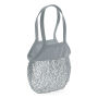 Boodschappennetje van biokatoen Pure Grey One Size