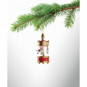 WHIRL - Houten carrousel ornament - Goud