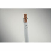 BERGAMO + - Gerecyclede aluminium pen - Wit