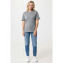 IQONIQ Sierra lichtgewicht gerecycled katoen t-shirt, light heather anthracite (XXS)