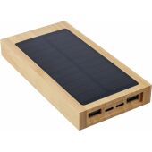 Bamboe zonne-energie powerbank Elz bruin