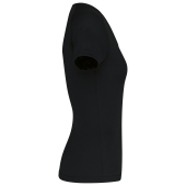 Dames sport-T-shirt V-hals Black XXL