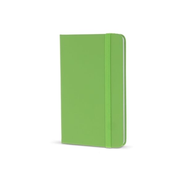 A6-notitieboek van PU met FSC-pagina's - Licht Groen