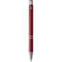 Moneta balpen van gerecycled aluminium (blauwe inkt) - Rood