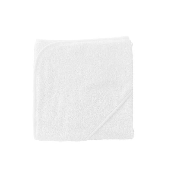 Olima Baby Hooded Towel White/White-ONE SIZE Olima Baby Hooded Towel White/White-ONE SIZE