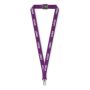Polyester lanyard met reflecterende draden Polyester lanyard met reflecterende draden