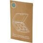 Savvy modulaire oplaadkabel van gerecycled plastic met telefoonhouder - Wit