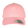 5-Panel Premium Curved Visor Snapback Cap - Prism Pink - One Size