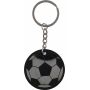 Recyclede roestvrijstalen voetbal sleutelhanger Ciro zwart