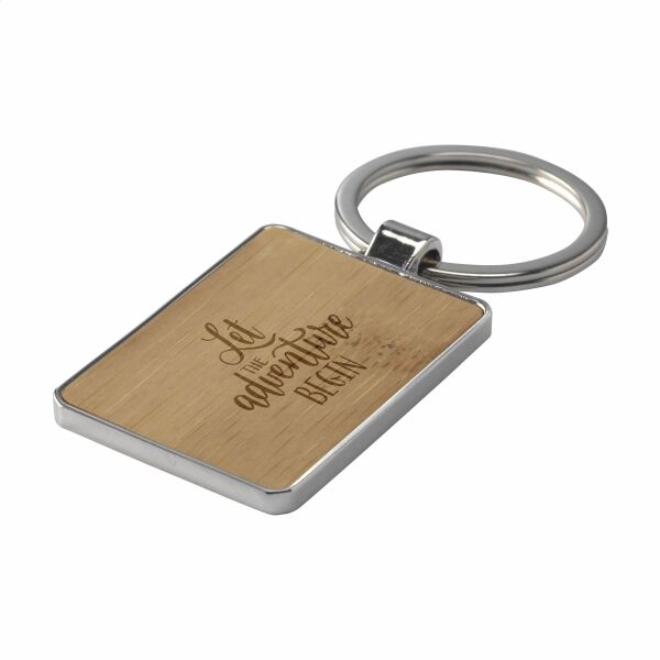 Bamboo Key Rectangle Schlüsselanhänger Bamboo Key Rectangle Schlüsselanhänger