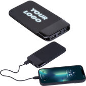 8000 mAh powerbank met verlicht logo