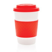 Herbruikbare koffiebeker 270ml, rood