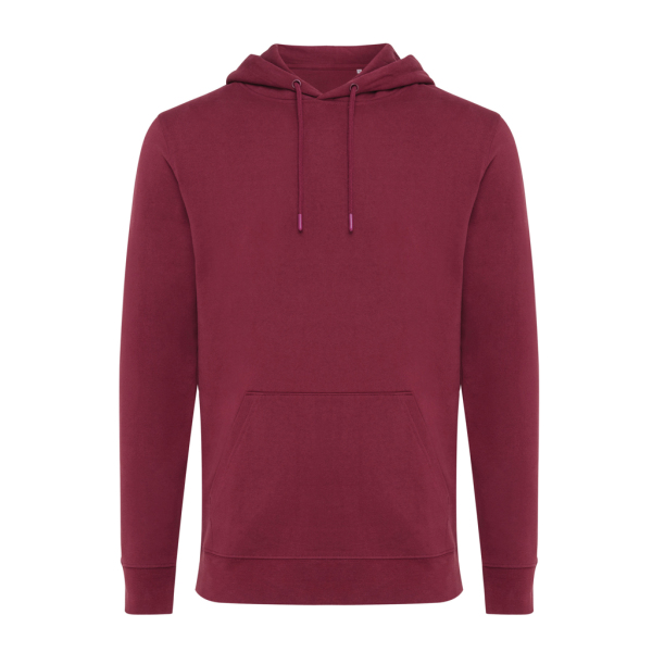 Iqoniq Jasper recycled cotton hoodie, burgundy (XL)