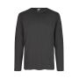 Interlock T-shirt | lange mouw - Houtskool, 2XL