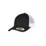 CLASSICS RECYCLED RETRO TRUCKER CAP 2-TONE, BLACK / WHITE, One size, FLEXFIT