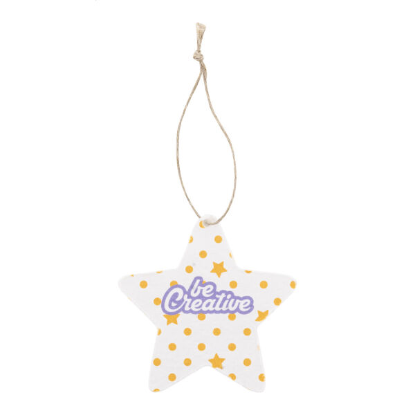 CreaJul Seed - aangepast kerstboomornament van zaadpapier, ster CreaJul Seed - aangepast kerstboomornament van zaadpapier, ster