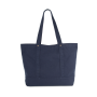 Grote shopper met zijzak Washed Navy One Size