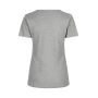 Interlock T-shirt | dames - Grijs gemêleerd, 3XL