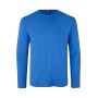 Interlock T-shirt | lange mouw - Azur, 3XL