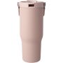 Bronx 900 ml RCS gecertificeerde, vacuüm geïsoleerde beker van gerecycled roestvrij staal en koper met deksel met dubbele functie - Dusty Pink