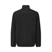 Bonded fleece jas - Zwart, 3XL
