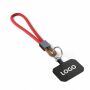 Sleutelhanger & telefoonhouder met koord met leren uiteinde Sleutelhanger & telefoonhouder met koord met leren uiteinde