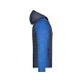 Men's Knitted Hybrid Jacket royal-melange/anthracite-melange S