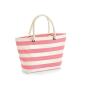 NAUTICAL BEACH BAG, NATURAL/PINK, One size, WESTFORD MILL