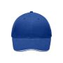 Light Brushed Sandwich Cap royal/white