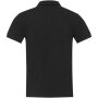 Emerald short sleeve unisex Aware™ recycled polo - Solid black - XS