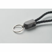 FAULETI LOOP - Type-C lus kabel sleutelhanger - Zwart FAULETI LOOP - Type-C lus kabel sleutelhanger - Zwart