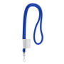 Polyester 2-kleurige koord-lanyard met full color label