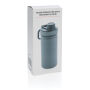 Vacuüm roestvrijstalen fles met sportdop, blauw, blauw