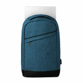 BERLIN - Nylon rugtas powerbank - Blauw BERLIN - Nylon rugtas powerbank - Blauw