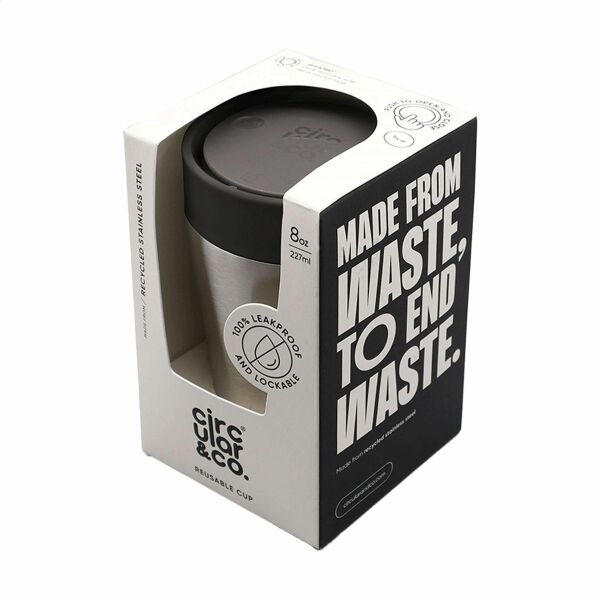 Circular&Co Recycled Stainless Steel Coffee Cup 227 ml - schwarz Circular&Co Recycled Stainless Steel Coffee Cup 227 ml - schwarz