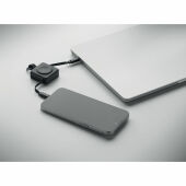 SKILFUL - Intrekbare 100W USB-C-kabel - Zwart
