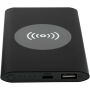 Juice type-C draadloze powerbank van 4000 mAh van gerecycled aluminium - Zwart