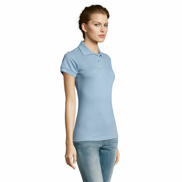 PRIME WOMEN - PRIME WOMEN POLYCOTTON POLO - XXL - Sky Blue Pique PRIME WOMEN - PRIME WOMEN POLYCOTTON POLO - XXL - Sky Blue Pique