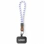 Sleutelhanger & telefoonhouder met koord met leren uiteinde Sleutelhanger & telefoonhouder met koord met leren uiteinde