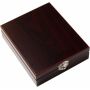 Houten wijn cadeauset Brady bruin