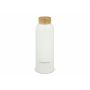 Waterdrop Roestvrijstalen Fles met Bamboe dop 600ml - Wit Waterdrop Roestvrijstalen Fles met Bamboe dop 600ml - Wit