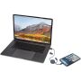 Citala 5-in-1 30 cm datasynchronisatie- en 27 W snellaadkabel van gerecycled plastic - Hale Blue
