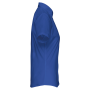 Overhemd in onderhoudsvriendelijk polykatoen-popeline korte mouwen dames Light Royal Blue 4XL