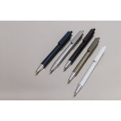 Amisk RCS-gecertificeerde pen van gerecycled aluminium, zwart