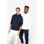 Ecologische uniseks sweater met capuchon en verlaagde schouders in geborsteld fleece Black XXS