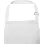 Andrea schort van 240 g/m² met verstelbare nekband - Wit
