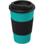 Americano® 350 ml geïsoleerde beker met grip - Aquablauw/Zwart Americano® 350 ml geïsoleerde beker met grip - Aquablauw/Zwart