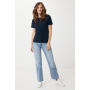 Iqoniq Yala dames lichtgewicht gerecycled katoen t-shirt, donkerblauw (XS)