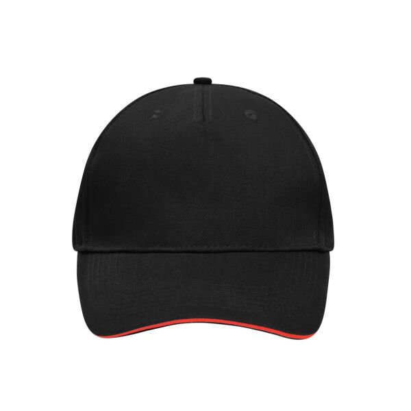5 Panel Sandwich Cap black/red one size 5 Panel Sandwich Cap black/red one size